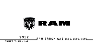 2012 Dodge Ram Truck 1500, 2500, 3500 Owner's Manual