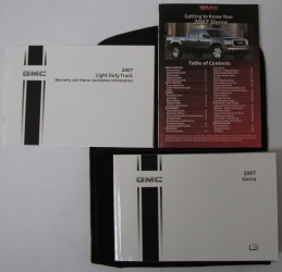 2007 GMC Sierra Classic Factory Owner's Portfolio