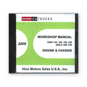 2009 Hino 145 165 185 238 268 338 OEM Repair Service Manual CD