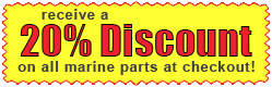 20 Percent of Marine Parts at Checkout