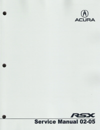 2005 Acura  on 2002   2005 Acura Rsx Service Manual