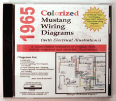 1965 Ford Mustang Colorized Wiring Diagrams CD-ROM