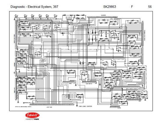 After Oct 14, 2001 Peterbilt 387 Complete Wiring Diagram Schematic