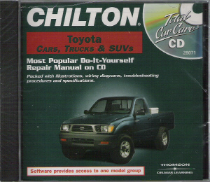 1983 - 2000 Chilton's TOYOTA Cars, Trucks &amp; SUVs Repair CD-ROM