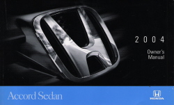 2004 Honda Accord Sedan Owner's Manual