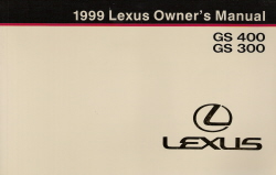 1999 Lexus GS400 & GS300 Owner's Manual