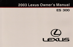 2003 Lexus ES 300 Owner's Manual