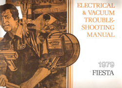 1979 Ford Fiesta Factory Electrical Troubleshooting Manual