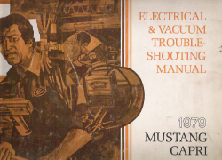 1979 Ford Mustang & Mercury Capri Factory Electrical and Vacuum Troubleshooting Manual (EVTM)