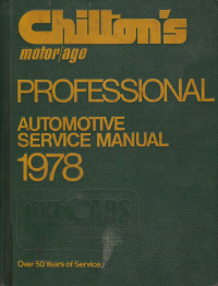 1972 - 1978 Chilton Automotive Service Manual