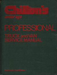 1971 - 1978 Chilton's Truck and Van Service Manual & Labor Guide