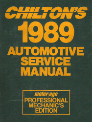 Chilton 1985 - 1989 Automotive Service Manual