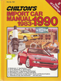 1983 - 1990 Chilton's Import Auto Repair Manual