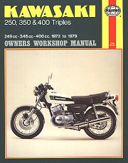 1972 - 1979 Kawasaki S1 S2 S3 KH250 KH350 KH400 Triples Haynes Repair Manual