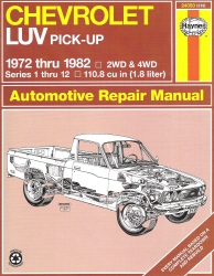 1972 - 1982 Chevrolet LUV Haynes Repair Manual 