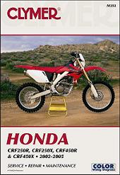 2002 - 2005 Honda CRF250R, CRF250X, CRF450R & CRF450X Clymer Repair Manual