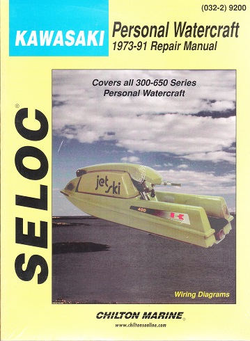 1973 - 1991 Kawasaki Personal Watercraft Seloc Repair Manual