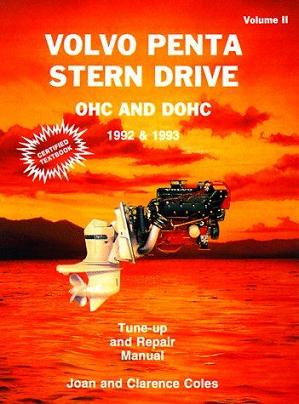 1992 - 1993 Volvo Penta OHC & DOHC 4 Cylinder Engines Stern Drive Repair Manual