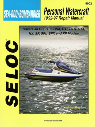 Sea-Doo/Bombardier Repair Manual 1992 - 1997 by Seloc