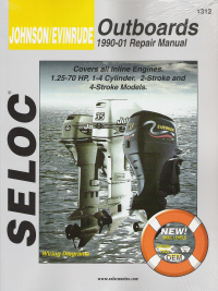 1990 - 2001 Johnson / Evinrude Outboards 1-4 Cylinder, All Inline Engines Seloc Repair Manual