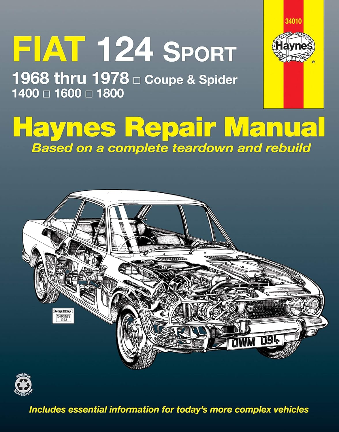 1968 - 1978 Fiat 124 Sport Coupe & Spider, Haynes Repair Manual
