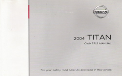 2004 Nissan Titan Owner's Manual