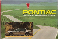 1991 Pontiac Grand Am Owner's Manual