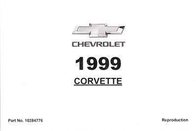 1999 Chevrolet Corvette Factory Owner's Manual