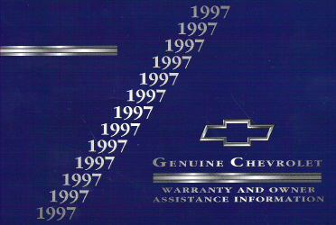 1997 Chevrolet Venture Factory Owner's Manual