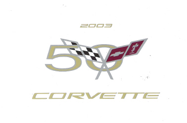 2003 Chevrolet Corvette Factory Owner's Manual