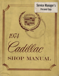 1974 Cadillac Shop Manual