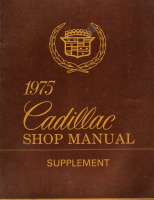 1975 Cadillac Shop Manual Supplement