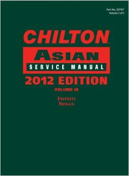 2011 - 2013 Chilton's Asian Service Manual (Infinity, Nissan) Vol. 3