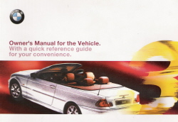 2000 BMW 3-Series: 323Ci & 330Ci Convertible Owner's Manual with Case