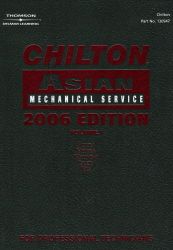 2006 Chilton's Asian Mechanical Service Manual, 3 Volumes (2002 - 2005 Coverage)