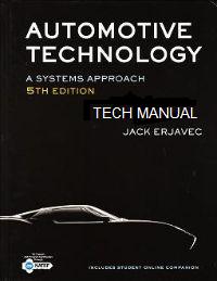 Tech Book - Automotive Technology: A Systems Approach, 5th Edition