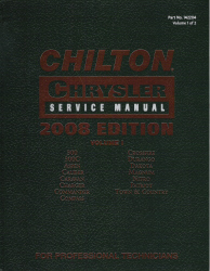 2008 Chilton's Daimler Chrysler Service Manual - Volume 1