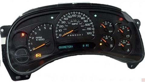 2006-2007 Chevrolet Silverado, GMC Sierra ReMan Instrument Cluster (No Trans Temp Gauge, Gas, Auto)