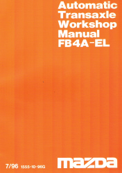 Mazda 1996 FB4A-EL Automatic Transaxle Workshop Manual