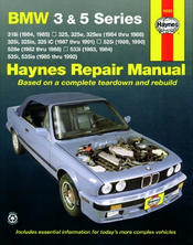 1984 - 1992 BMW 3 & 5 Series Haynes Repair Manual 