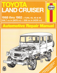1968 - 1982 Toyota Land Cruiser Haynes Repair Manual
