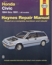 1984 - 1991 Honda Civic Haynes Repair Manual 