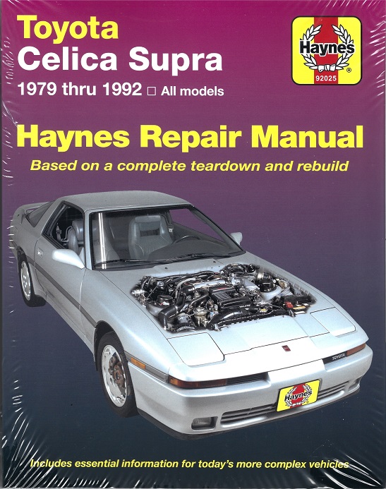 1979 - 1992 Toyota Celica Supra Haynes Repair Manual