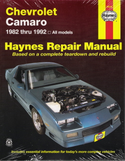 1982 - 1992 Chevrolet Camaro Haynes Repair Manual 