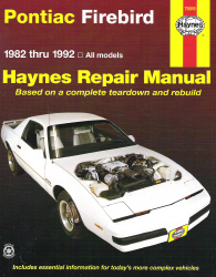 1982 - 1992 Pontiac Firebird Haynes Repair Manual 