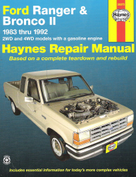 1983 - 1992 Ford Ranger and Bronco II Haynes Repair Manual 