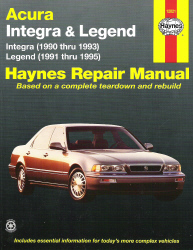 1990 - 1995 Acura Integra & Legend Haynes Repair Manual 