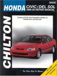 1996 - 2000 Honda Civic and del Sol, Chilton's Total Car Care Manual