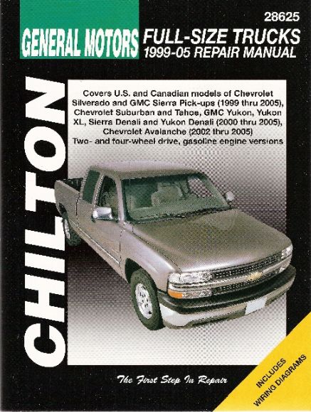 1999 - 2006 Chevy/GMC Avalanche Silverado Sierra Suburban Tahoe Chilton Manual