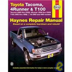 1993 - 2004 Toyota Tacoma, 96-02 4Runner, 93-98 T100 Haynes Repair Manual